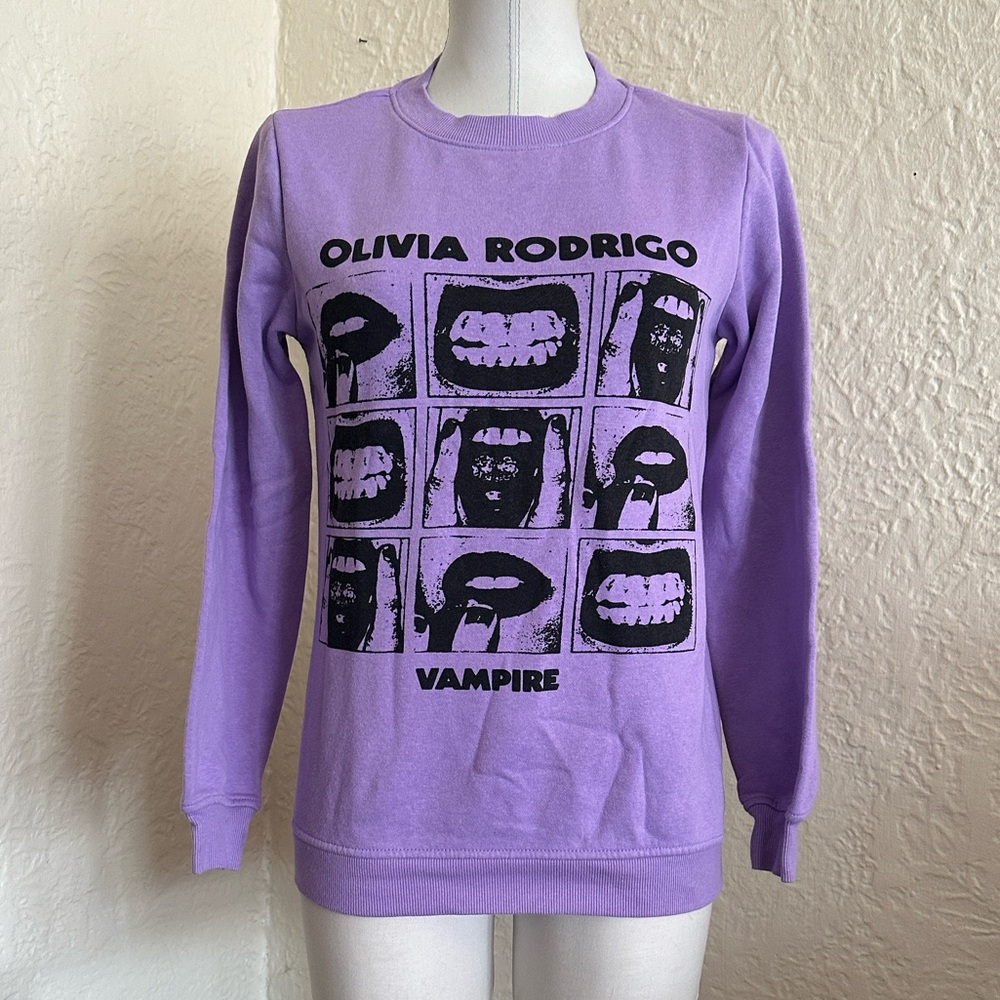 Olivia Rodrigo Purple Vampire Sweatshirt XS